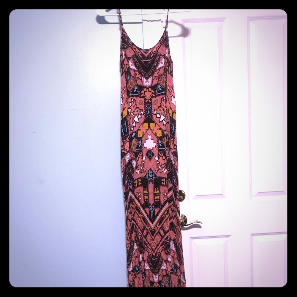 Tribal print maxi dress